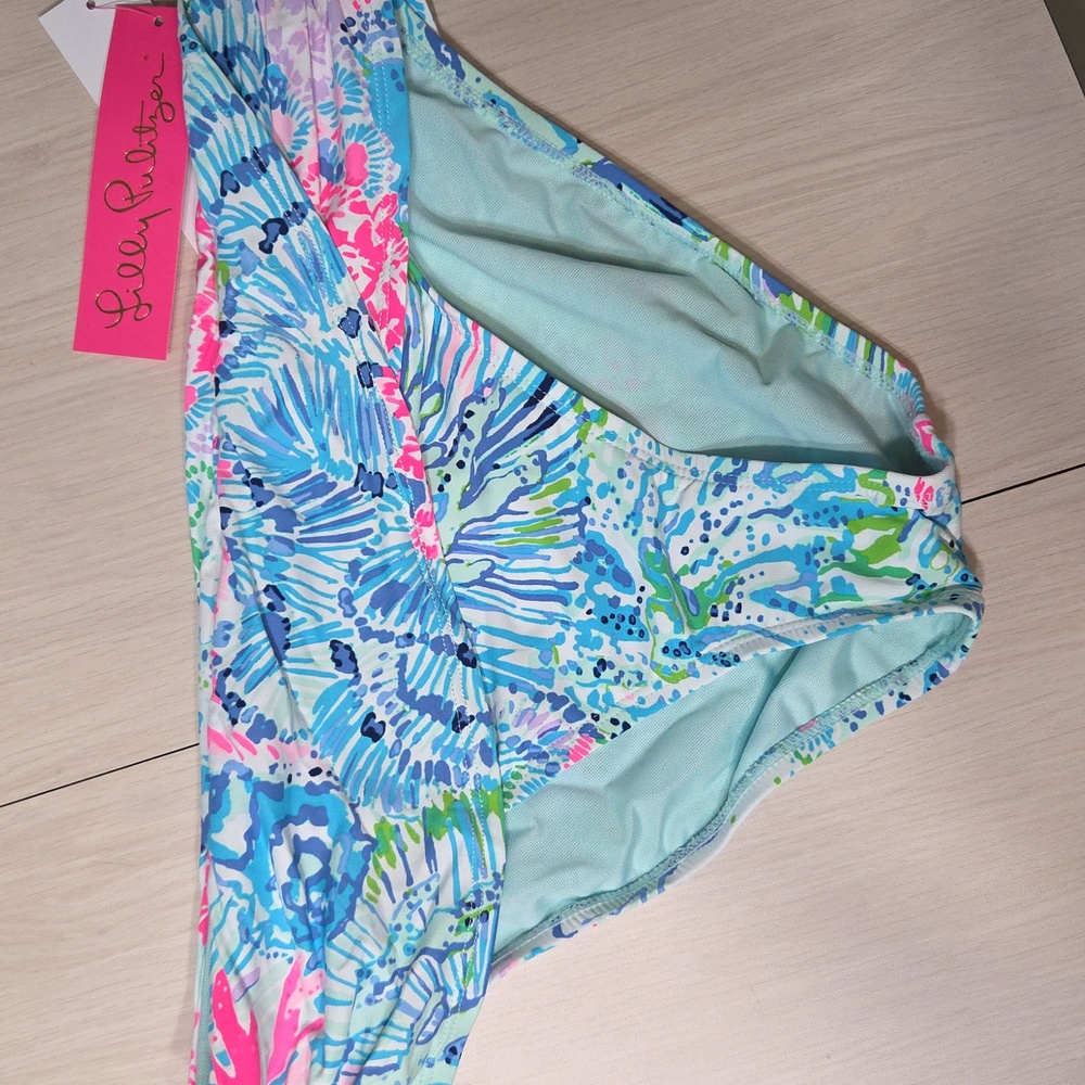 Lilly Pulitzer 💖 Bikini Bottom 👙 Print: Sink Or Swim 🐚 Sz 10 🧜‍♀️ NWT